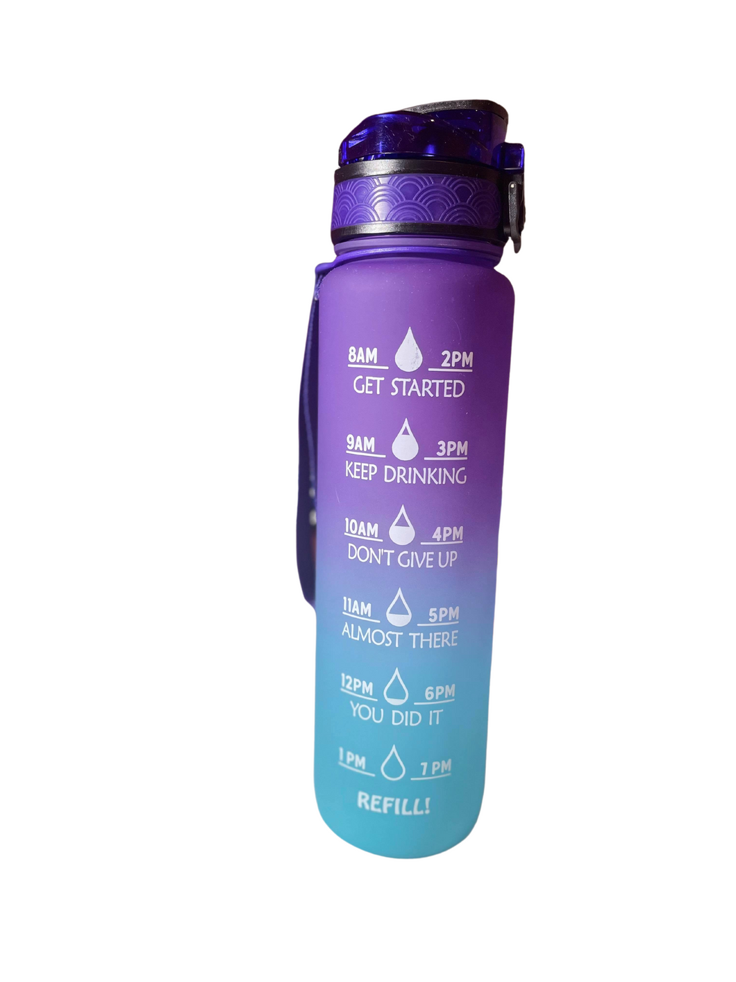 Purple/Blue Fast Flow 1 Litre Water Bottle