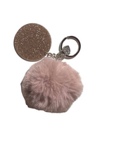 Load image into Gallery viewer, Blush Pom-Pom Keychain With Personlisation Option

