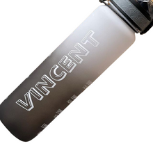 Load image into Gallery viewer, White/Black Fast Flow 1 Litre Water Bottle
