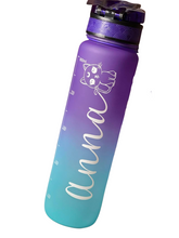 Load image into Gallery viewer, Purple/Blue Fast Flow 1 Litre Water Bottle
